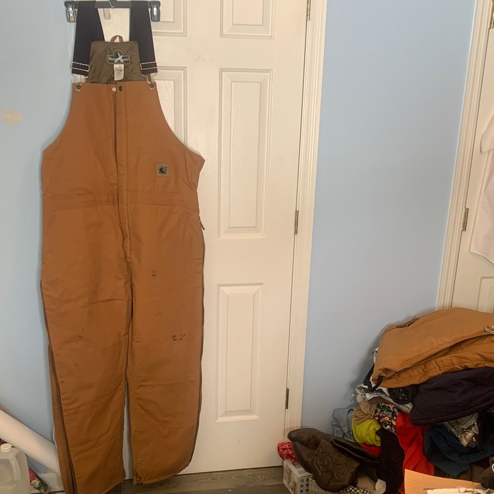 Men's Tan Work Overalls